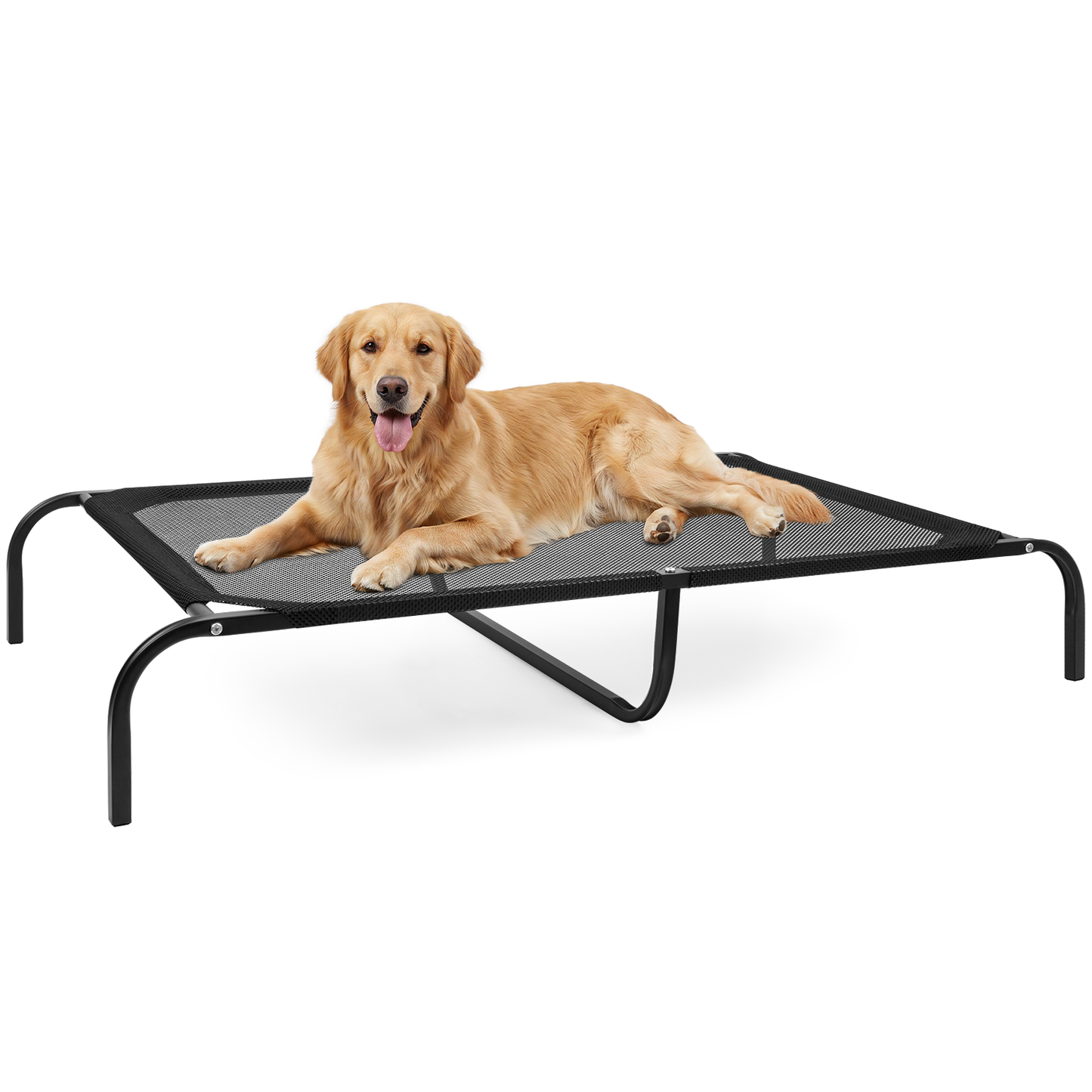 Elevated Cooling Dog Bed for Large Dogs, 50 in Pet Cot, Washable Breathable Teslin Mesh, Steel Frame Holds Up to 170 lbs, Indoor & Outdoor Use, Easy to Assemble