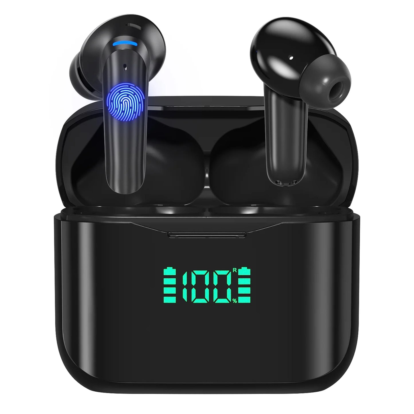 Wireless Earbuds, 2024 Bluetooth 5.3 Headphones HiFi Stereo,40H Playtime in-Ear Earbud, Bluetooth Earbuds with LED Power Display, IPX7 Waterproof Wireless Earphones Sport Headset for Android/iOS Phone CSDT13-2
