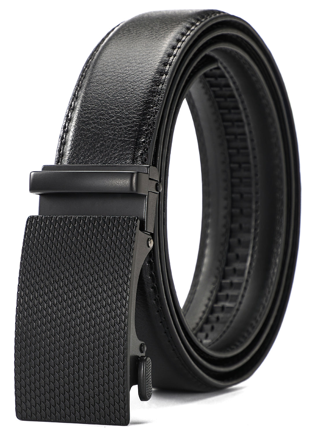 Genuine Leather Belts For Men, Ratchet Mens Belt Leather Dress and Casual with Adjustable Buckle, Trim to Fit & Elegant Gift Box