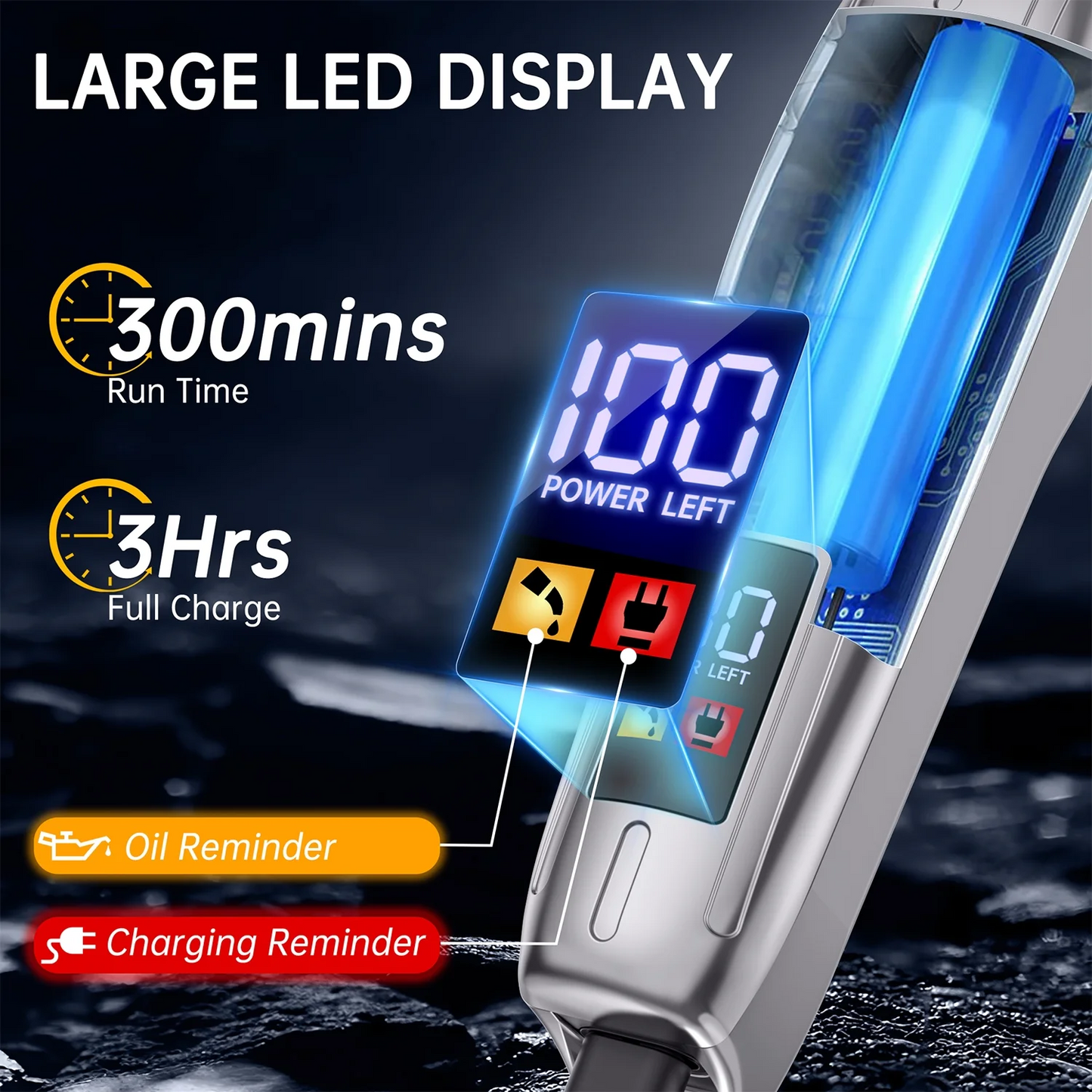 Hair Clippers, Professional Beard Trimmer Set, Cordless Barber Clippers Hair Cutting Kit & Zero Gap T-Blade Trimmer Combo with LED Display, 13 Premium Guards for Men Women Husband Father Gifts