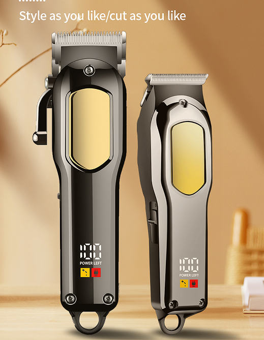 Hair Clippers for Men Professional, Cordless Beard Trimmer & Electric Razor Shavers for Men, Rechargeable 3 Piece Barber Hair Cutting Kit LED Display Men's Grooming Kit