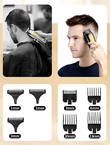 Hair Clippers for Men, Professional Clippers and Trimmers Electric Razor Foil Shaver Set, Cordless Mens Clippers for Hair Cutting, Barber, Grooming, Family