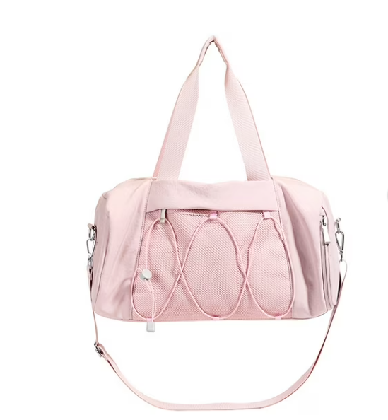 CSD01MGDB0000PK Mini Gym Bag for Women Girls Small Duffle Bag with Wet and Dry Separation Waterproof Gym Tote Bag for Swimming Yoga Dance, Pink