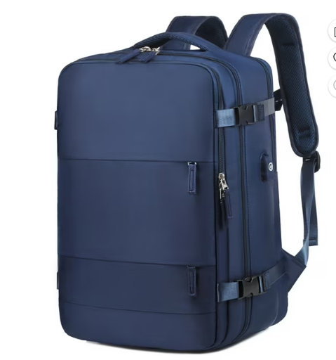 CSD01TBFM0000BU CshidWorld Travel Backpack for Women with USB Charging Port, TSA-Approved Laptop Backpack, Lightweight Carry On Backpack Fit 15.6” Laptop for Weekend Trips, Business Travel & Hiking, Blue