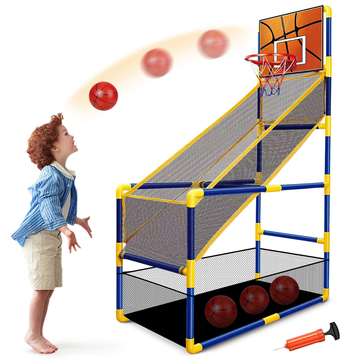 CSD01KABG0900BL Kids Arcade Basketball Hoop with 4 Balls, Single Shot Basketball Game for Toddler,Carnival Games Sport Toys Gifts for Boys Girls Ages 3-8 Years Old Indoor Outdoor Sport Play - Easy Set Up (No ratings yet)