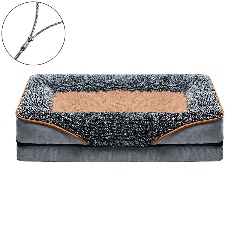 CSD01OLDB000LGY Cshidworld Orthopedic Dog Bed for Large and Medium Dogs, Dog Sofa Bed with Removable Washable Cover, Non-Slip Bottom, Couch Pet Bed with Fleece Dog Blanket, 40 x 24 x 6.5 Inch (No ratings yet)