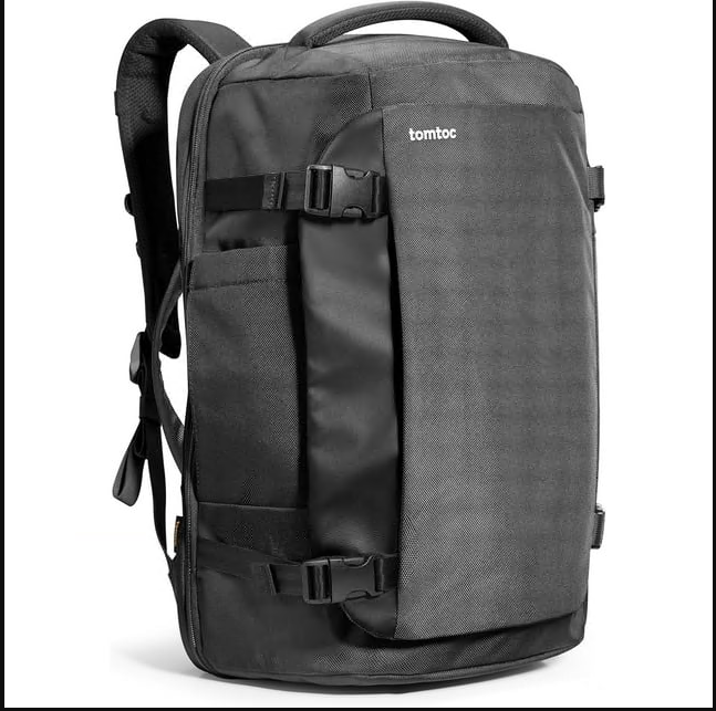 CSD01TBPK00000BK40L Travel Backpack - Flight Approved Carry-on Backpack Water-resistant Lightweight Business Rucksack, Large Weekender Bag with Laptop Compartment Fits 17” Laptop