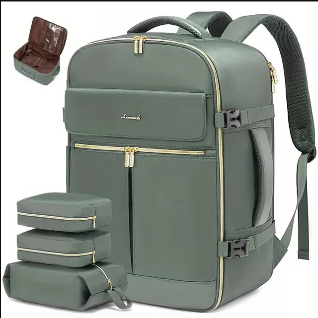 CSD01TBPK3PCSGN Travel Backpack For Women,40L Large Carry On Backpack Flight Approved
