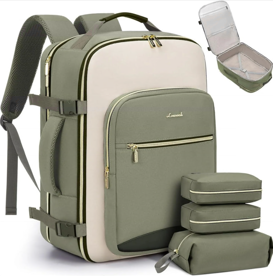 CSD02TBPK3PCSGNTravel Backpack For Women,Large Carry On Backpack Flight Approved