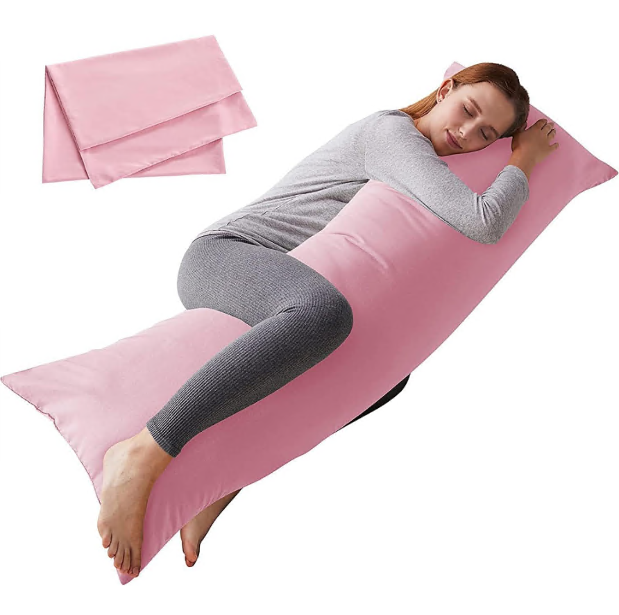CSD01BPFA0000RD Large Body Pillow Insert- Breathable Full Body Pillow for Side Sleeper - Soft Long Bed Pillow for Adults,Red