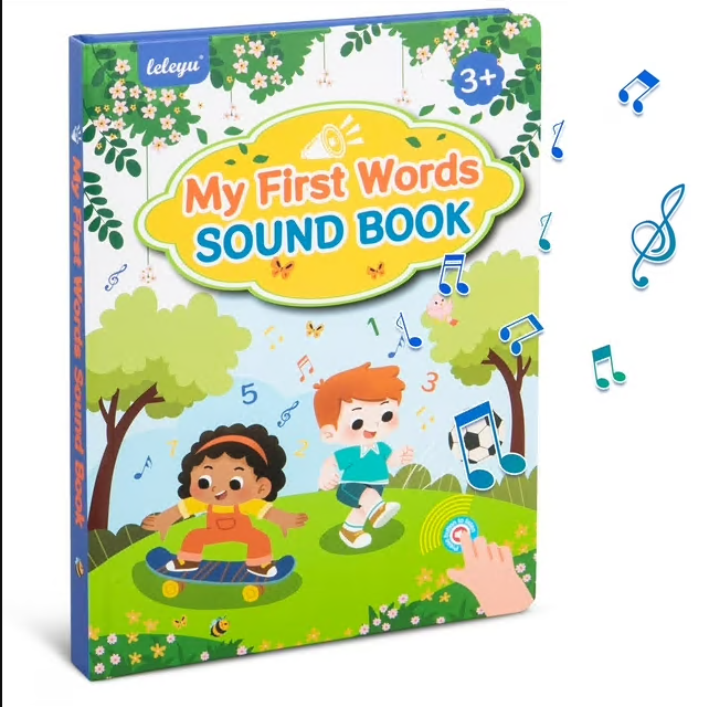 CSD02EISBLWB422 13 IN 1 Toddler Learnig Audio Books, 300+ Words Books, Nursery Rhyme Books, Interactive Sound Books, Talking & Musical Books for Boys & Girls, Educational Toys for Kids 2-6