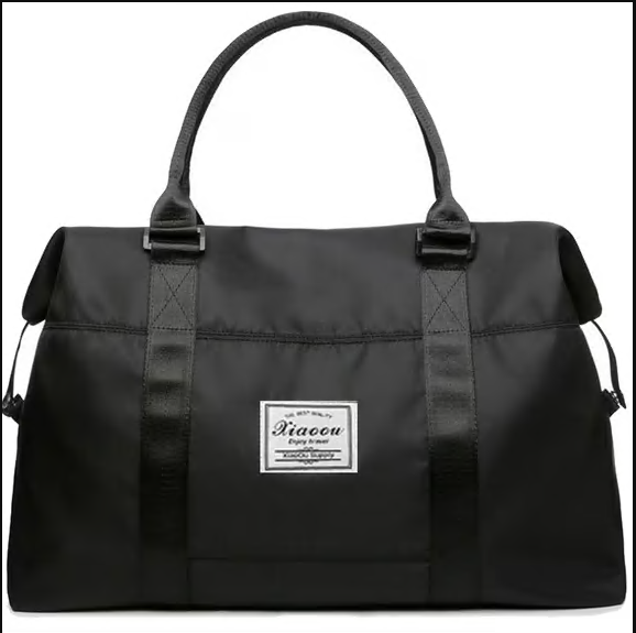 CSD01TDGB1808BK 24"Duffel Bag for Women, Weekender Overnight Bag, Large Travel Bag with Dry Wet Separated Tote Bag/Trolley Sleeve/Adjustable Strap, Carry on Gym Bag Waterproof & Tear Resistant, Black