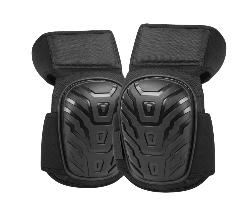 CSD01KNPW0000BK CshidWorld 1 Pair Professional Knee Pads for Work, Construction Thick Gel Knee Pads with Adjustable Strong Double Straps, Heavy Duty Anti-slip Foam Cushion Knee Pads for Indoor and Outdoor Use, Black