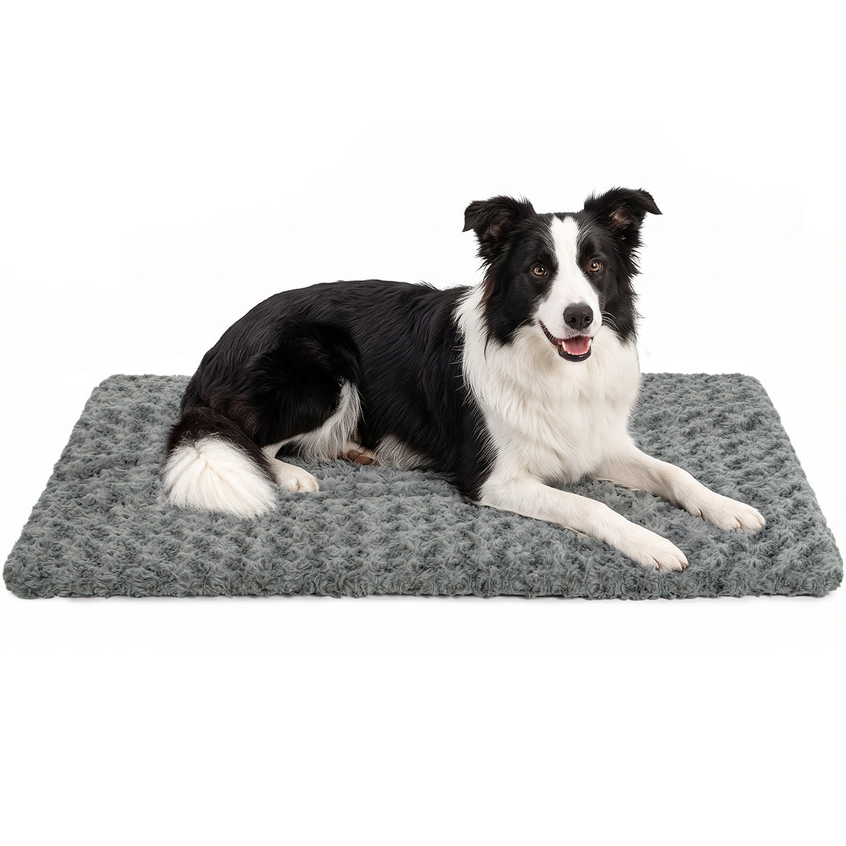 CSD01WDCB0036GY CshidWorld Dog Crate Pad, Washable Dog Bed Mat for Large and Medium Dogs, Plush Velvet Kennel Pad, Ultra Soft Pet Sleeping Mat with Non-Slip Bottom, 36 x 23 Inch