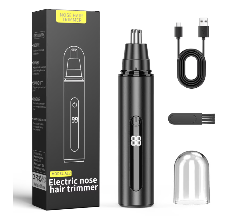Ear and Nose Hair Trimmer Clipper - 2025 Professional Painless Eyebrow & Facial Hair Trimmer for Men Women