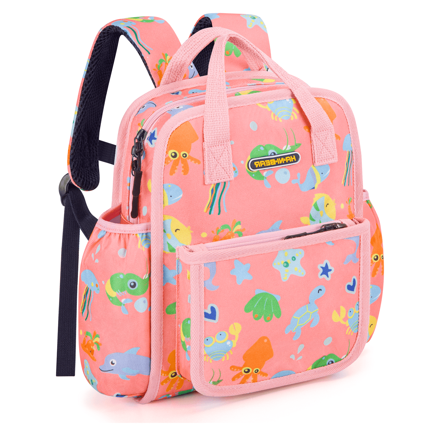 CSD48KDSB0000PK Toddler Backpack for Boys Girls 2-4, Preschool Backpack for Boys Girls, Mini Backpack For School & Travel, Child Backpacks, Kindergarten Elementary Toddler bag, Cute Kids Backpack, 11" H, Orange Ocean