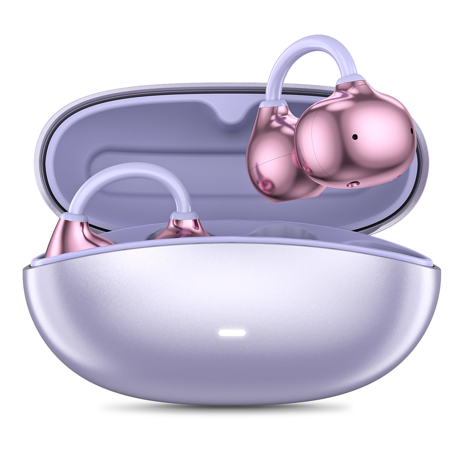 CSD01BHJ60000PH CshidWorld Clip-On Earbuds Open-Back Wireless Bluetooth 6.0 Earphones with Microphone, 40 Hours of Playback, Noise Cancelling, IPX5 Waterproof, for Sports and Workouts