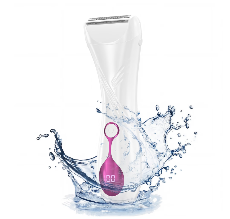 Electric Shaver for Women, Womens Electric Razor, Cordless Bikini Trimmer Rechargeable Smooth Painless 2 in 1 Womens Shave Wet Dry for Bikini Hair Removal Underarm Public Hairs Legs