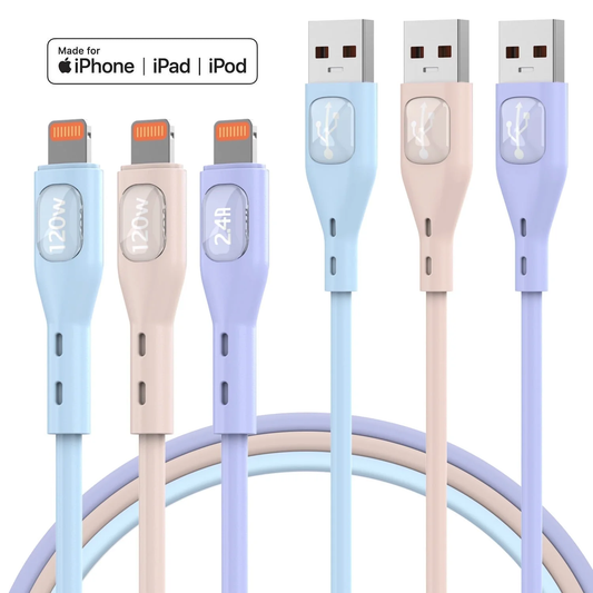 Lightning Charger Cable 3 Pack 6 FT, [Apple MFi Certified] Lightning Cable Fast Charging, iPhone Charger Cord Compatible with iPhone 14 13 12 11 Pro Max XR XS X 8 7 6 Plus SE and More
