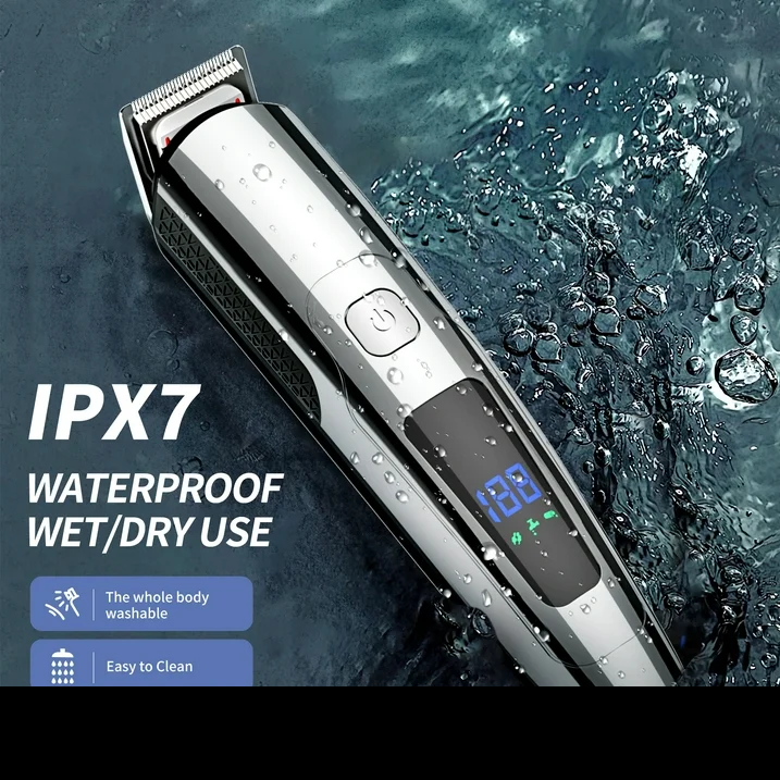 Mens Hair Clipper, 16 in 1 Hair Grooming Kit IPX7 Waterproof Beard Trimmer USB Rechargeable Groomer Wet/Dry