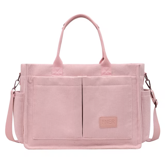 Large Canvas Tote Bag for Women, Womens Laptop Work Book Bags w/Side Pockets/Wet Pocket, Crossbody Purse Handbag, Travel Messenger Gym Bag, Gifts for Women, Pink