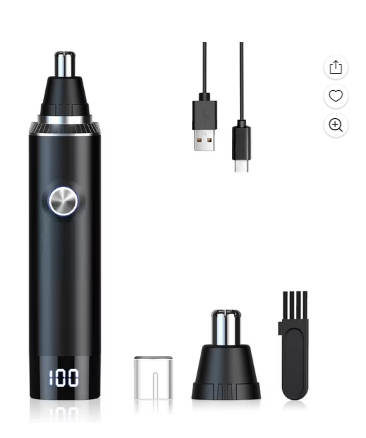 Ear and Nose Hair Trimmer Clipper - 2025 Professional Painless Eyebrow & Facial Hair Trimmer for Men Women