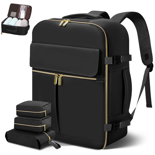CSD01TBPK3PC0BKTravel Backpack for Women & Men, Large Carry on Backpack