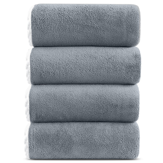 Large Bath Towels 35" x 70", Extra Soft & Highly Absorbent Bath Sheets Set of 4, Quick Dry Lightweight Shower Towels for Bathroom Gym Travel Swim, Durable Bath Towels for Adult