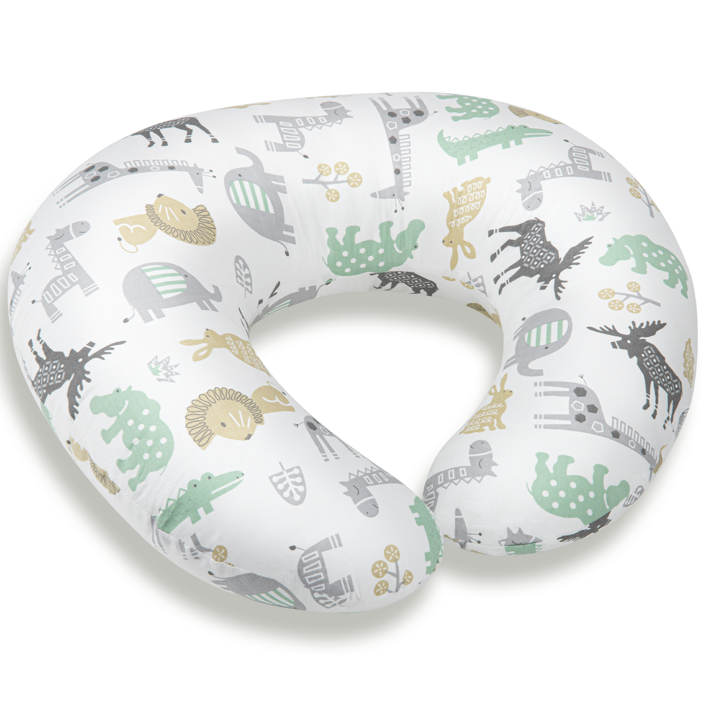 CSD01BNFP0000WH CshidWorld Nursing Pillow, Ergonomic Nursing Essentials for Bottle and Breastfeeding, Firm Fiber Fill, with Removable Nursing Pillow Cover, Machine Washable, Breastfeeding Essentials