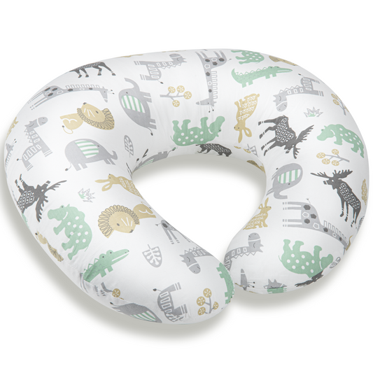 CSD01BNFP0000WH CshidWorld Nursing Pillow, Ergonomic Nursing Essentials for Bottle and Breastfeeding, Firm Fiber Fill, with Removable Nursing Pillow Cover, Machine Washable, Breastfeeding Essentials