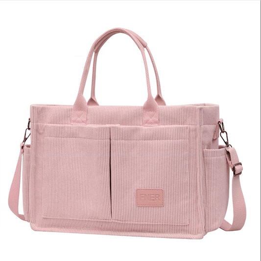 CSD02CTTB0000PKLarge Canvas Tote Bag for Women, Travel Duffel Bag, Crossbody Work Book Bible Messenger Purse Handbag w/2 Side Pockets/Wet Pocket, Value Gift for Women or Girls, Pink