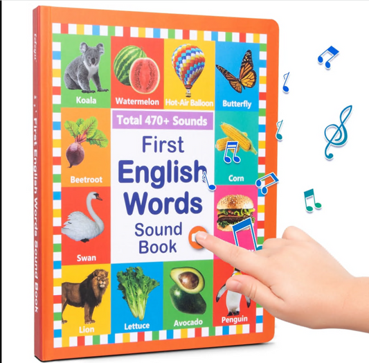 CSD01EISBLWB42315 IN 1 Talking Sound Books, 470+ Words Book, Learning & Education Toys, See and Say baby & toddler Toys, Interactive Electronic Audio books for Toddlers Age 2-6 Years Old, Gifts for Boys & Girls