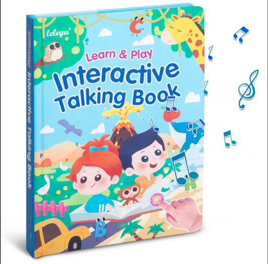CSD02EISBLWB424 11 IN 1 Toddler Books, Learning Toys for Toddlers 2-6, 260+ Words Books, Nursery Rhyme Books, Interactive Sound Books, Talking Books & Musical Books for Boys & Girls, Educational Toys, Gifts for Kids