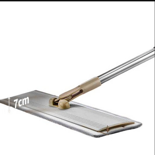 CSD01DMFF0000WH Mops for Floor Cleaning with 4 Washable Mop Pads and Extendable 55” Long Handle, Multifunction Dust Mop for Hardwood,Marble,Tile Floor Mopping,White