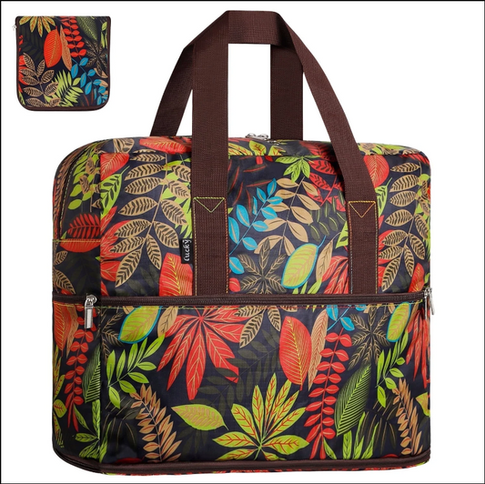 CSD01EPTB0100MT Foldable Large Travel Duffel Duffle Bag Sports Gym Tote Bag For Women Overnight Carryon Weekend Bag Shoulder Bag Water Resistant