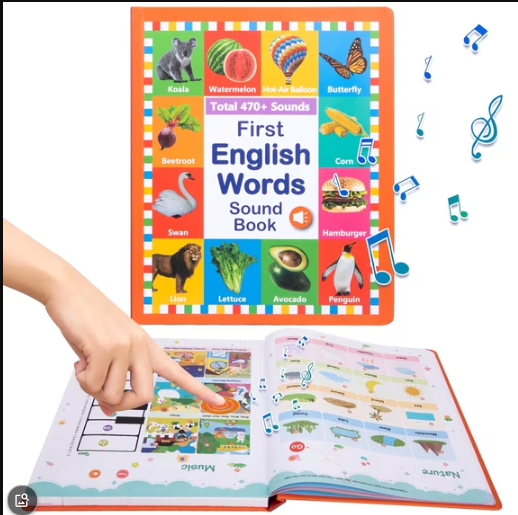 15 IN 1 Talking Sound Books, 470+ Words Book, Learning & Education Toys, See and Say baby & toddler Toys, Interactive Electronic Audio books for Toddlers Age 2-6 Years Old, Gifts for Boys & Girls