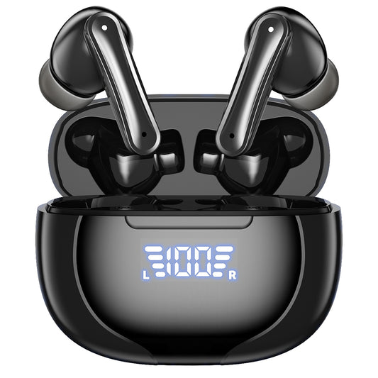 CSDT10A Wireless Earbuds Bluetooth 5.0 Headphones IPX7 Waterproof TWS Deep Bass Stereo Noise Cancelling Headset in Ear W/ 140H Playtime Mic USB-C Charging Case LED Battery Display for Sport Android/iOS