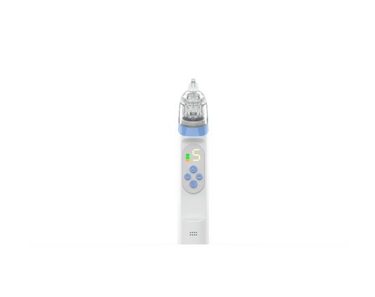 CSD01EBNS0X85GR   Nasal Aspirator for Baby, Electric Nose Aspirator for Toddlers, Waterproof Baby Nose Sucker, Nose Cleaner with 3 Silicone Tips, 5 Adjustable Suction Level, Music and Light Soothing Function,Green