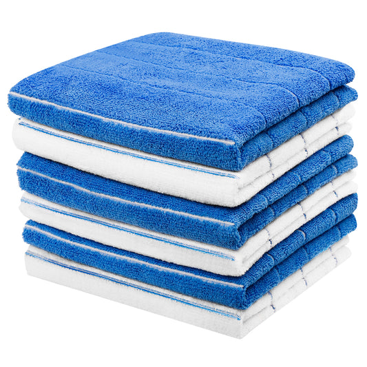 Kitchen Dish Cloths, Ultra Soft and Absorbent Dish Towels, Reusable Fast Drying Microfiber Cleaning Cloth, Lint Free Kitchen Towels,15x25 in, Set of 6