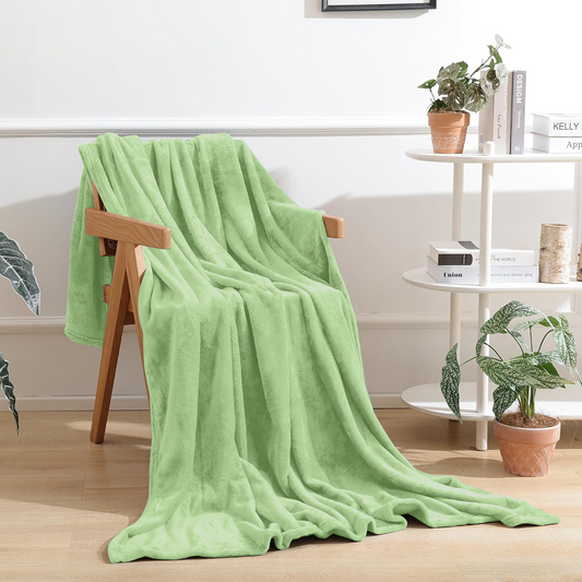 Throw Blanket for Couch, Ultra Soft Twin Throws for Travel Camping Sofa Bed, Lightweight Cozy Bed Blanket for All Seasons, Decor & Giftable Blanket for Women Men,50x60in, Sage