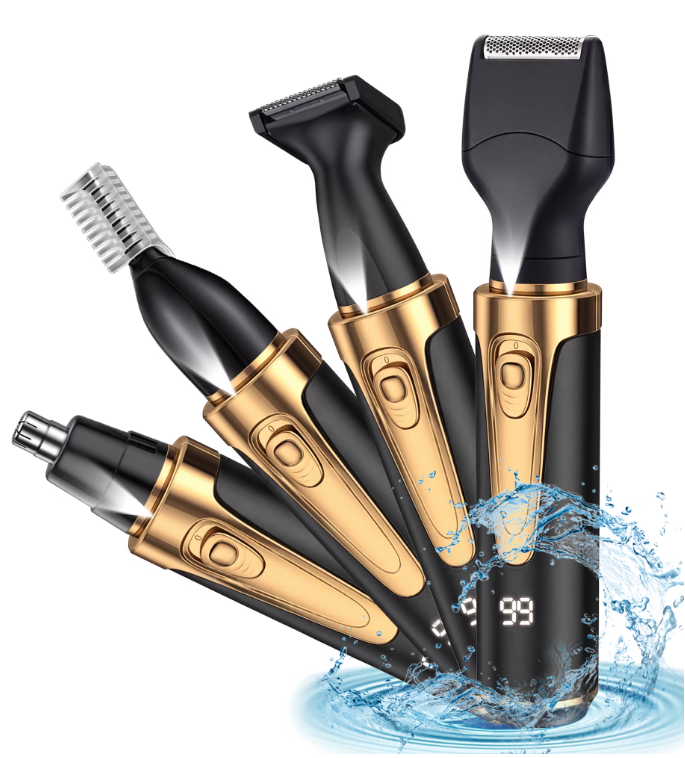 Beard Trimmer for Men, Professional 8 in 1 Electric Razor Shavers for Men, Cordless Hair Clippers and Trimmers Set, Grooming Kit for Nose, Face, Mustache and Body, Gifts for Men