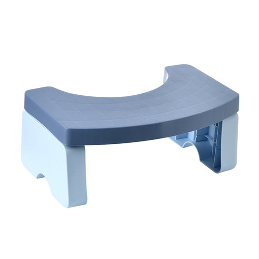 CSD01TSFA0000BU Toilet Stool, Poop Stool for Adults & Kids, 7 Inch Portable Toilet Potty Stool, Collapsible Step Stool for Bathroom Potty Support