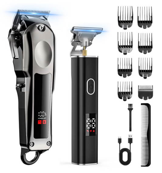 Professional Hair Clippers for Men, Cordless Hair Trimmer for Hair Cutting with Long Battery Life, 7500RPM Electric Clippers and Trimmers Set for Self-Haircut and Family Use, Gifts for Men