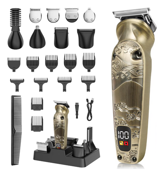 Beard Trimmer for Men, Professional 8 in 1 Electric Razor Shavers for Men, Cordless Hair Clippers and Trimmers Set, Grooming Kit for Nose, Face, Mustache and Body, Gifts for Men
