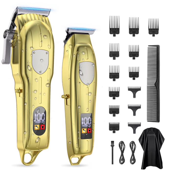 Professional Hair Clippers for Men, Barber Clippers and Trimmer Set