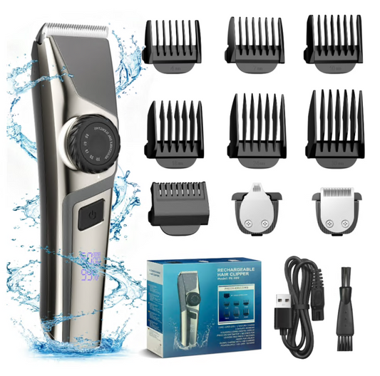 Beard Trimmer for Men, Hair Clippers for Men 3 in 1 Grooming Shaving Kit for Face, Mustache, Body, Ear, Nose, Waterproof Cordless Barber Clippers for Hair Cutting