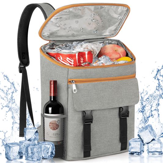CSD02ICBP0000GY 35 Can Insulated Leakproof Cooler Backpack with Bottle Opener