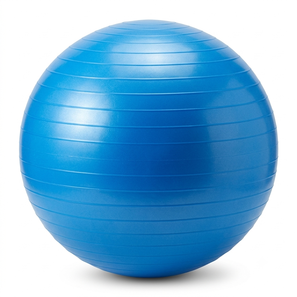 CSD01EBYB0065BL Cshidworld Exercise Ball Set, Yoga Ball with 9-Inch Pilates Ball, Stretch Strap & Foot Pump, Anti-Burst Extra Thick Stability Ball for Core Workout, Balance Training, Home Gym, 26 in (65 cm)