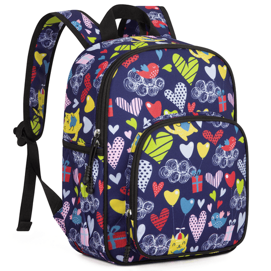 CSD48KDSB0000BKL Toddler Backpack for Boys Girls 2-4, Preschool Backpack for Boys Girls, Mini Backpack For School & Travel, Child Backpacks, Kindergarten Elementary Toddler bag, Cute Kids Backpack, 11" H, Black Love