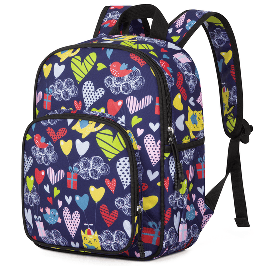CSD49KDSB0000BKL Preschool Backpack For Boys Girls 2-4, Toddler Backpack for School Girls and Boys, Preschool Kindergarten Elementary Daycare Backpack For School & Travel Bookbag, 11" H Kids Backpacks, Black Love